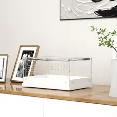 PawHut Acrylic Reptile Terrarium with Top Sliding Door, Vents,  for Snake, Frog, Spider, Gecko, Tarantula, 30 x 20 x 15 cm - 8