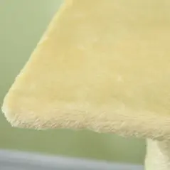 PawHut 72cm Cat Tree with Scratching Post, Pad for Indoor Cats - Cream White - 9