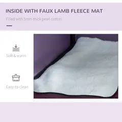 PawHut 80cm Pet Carrier, with Cushion, for Small and Medium Dogs - Purple - 6