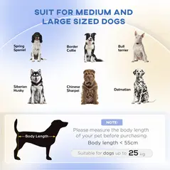 PawHut Dog Couch with Soft Cushion, Pet Sofa Bed with Wooden Frame, Removable Cover, for Medium and Large Dogs, Grey - 4