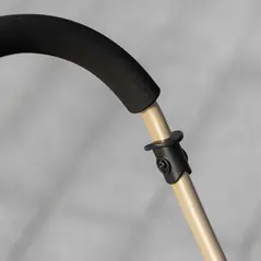 PawHut Detachable Pet Stroller with Rain Cover, 3 In 1 Cat Dog Pushchair, Foldable Carrying Bag w/ Universal Wheels, Brake, Canopy, Basket, Storage Bag for Small and Tiny Dogs - Yellow - 9