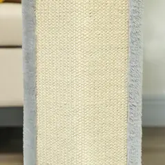 PawHut 56cm Corner Cat Scratching Post with Sisal Scratching Pad, Grey - 9