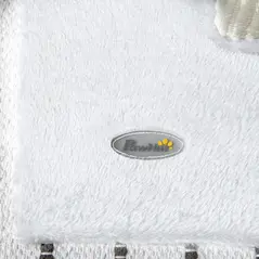 PawHut 81cm Cat Scratcher, Vertical Full Scratcher w/ Natural Sisal Rope, Hanging Ball, Soft Plush - White - 9