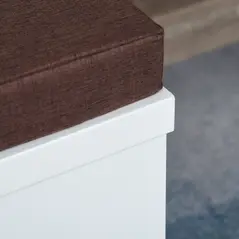 PawHut Cat House Bed Cat Scratching Cube for Small Cat Pet Furniture with Removable Scratching Pad and Soft Cushion White - 9