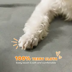 PawHut Elevated Dog Sofa Bed, Breathable Pet Sofa with Backrest and Armrest for Small Dogs, Grey - 4