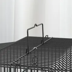 PawHut Large Metal Bird Cage with Perches, Food Bowls, Swing, for Budgies, Parakeets, Black - 9