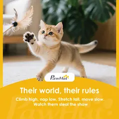 PawHut Multi-Level Cat Tower, 134cm Cat Tree with Condo and Sisal Scratching Posts for Indoor Kittens, Beige - 9