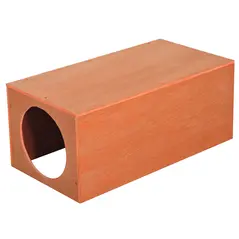 PawHut Outdoor Rabbit Hideaway Shelter Indoor Cat Tunnel Garden Kitty Box House Pet Home Run Play Cage Waterproof 60Lx30Wx25H(cm) - 6