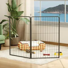 PawHut Two-Piece Dog Pen Expansion Pack for Large Dogs, 100cm Tall Animal Pen with Three Connecting Stakes - 8