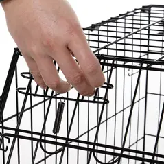 Pawhut Trapeze Collapsible Dog Pet Travel Box Cage Removable Tray 77 x 47 x 55cm - 9