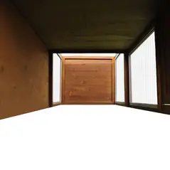 PawHut Small Animal Deluxe XXL Fir Wood 2-Tier Guinea Pigs Hutches Natural Wood Tone - 9