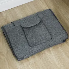 PawHut Soft Sided Cat Carrier Bag, Portable Foldable Pet Carrier with Shoulder Strap & Removable Mat for Small Pet Up to 10kg - 9