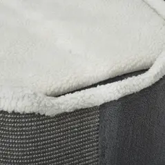 PawHut Sisal Cat Barrel with Soft Plush & Lamb Fleece Grey - 9
