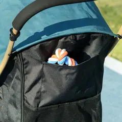 PawHut Pet Stroller for Small and Miniature Dogs, with Rain Cover - Dark Green - 9