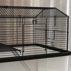 PawHut Two-Tier Gerbil Cage, Hamster Cage for Dwarf Hamster, Syrian Hamster w/ Wheels, Deep Bottom, Food Dish, Water Bottle - 8