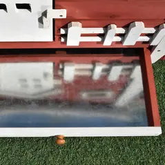 PawHut Rabbits Outdoor Fir Wood Guinea Pigs Hutches w/ Ramp Wine-Brown - 7