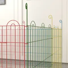 PawHut Pet Playpen Crate, with Eight Panels, Door, for Indoors and Outdoors, 60H x Φ156cm - 9