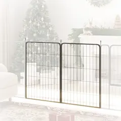 PawHut Two-Piece Dog Pen Expansion Pack for Large Dogs, 100cm Tall Animal Pen with Three Connecting Stakes - 7