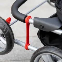 PawHut Pet Travel Stroller with Rain Cover, 4 Wheels Foldable Travel Carriage with Wheels Zipper Entry Cup Holder Storage Basket Black - 9