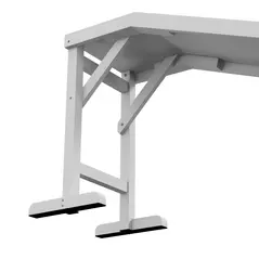 PawHut Pet Ramp for Dogs with Non-Slip Carpet and Top Platform - White & Grey - 9