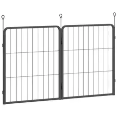 PawHut Two-Piece Dog Pen Expansion Pack for Small Dogs, 60cm Tall Animal Pen with Three Connecting Stakes - 1