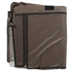 PawHut Rabbit Hutch Cover, Water-Resistant Pets Cage Protector, Breathable Guinea Pig Cage Cover - Brown - 9