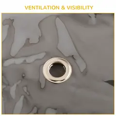 PawHut Rabbit Hutch Cover, Water-Resistant Pets Cage Protector, Breathable Guinea Pig Cage Cover - Brown - 6