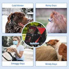 PawHut Rain Cover for Dog Pram, Stroller Buggy with Rear Entry - 6