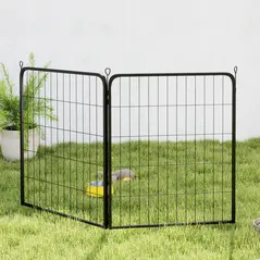 PawHut Two-Piece Dog Pen Expansion Pack for Medium Dogs, 80cm Tall Animal Pen with Three Connecting Stakes - 9