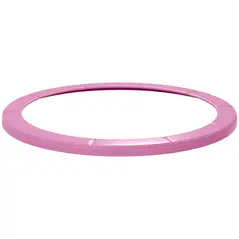 SPORTNOW 8FT Trampoline Spring Cover, Plastic Trampoline Pad Replacement with Elastic Cord, Waterproof, UV Resistant and Tear-Resistant, Pink - 1