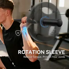 SPORTNOW 4ft Olympic EZ Curl Bar, Barbell Bar for 2" Weight Plates with Non-Slip Hand Grip 120cm - 7