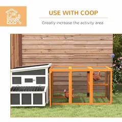 PawHut Wooden Chicken Coop with Combinable Design, for 1-3 Chickens - 5