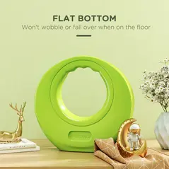 SPORTNOW 8kg Kettlebell, Kettle Bell with Wide Handle for Home Gym, Weight Lifting, Strength Training, Green - 5