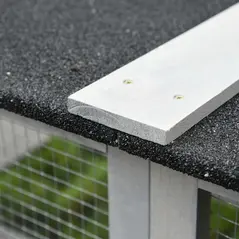 PawHut Wooden Catio Cat Outdoor Enclosure, Cat Cage with Waterproof Roof, Platforms, for Multiple Kittens, 180 x 98 x 180 cm - 8