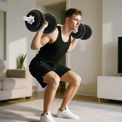 SPORTNOW 2-in-1 Adjustable Dumbbells Set, 20kg Cast Iron Weights Dumbbells Set with Non-Slip Grip for Strength Training, Weight Lifting, Bodybuilding, Home Gym Workout Equipment for Men & Women - 9