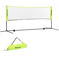 SPORTNOW 3m Badminton Net, Height Adjustable Outdoor Sports Net, with Carry Bag, for Tennis, Pickleball, Volleyball - 1