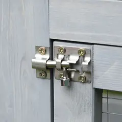 PawHut Wooden Catio Cat Outdoor Enclosure, Cat Cage with Waterproof Roof, Platforms, for Multiple Kittens, 180 x 98 x 180 cm - 9