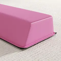 SPORTNOW 7.7ft Folding Gymnastics Beam, Floor Balance Beam for Kids with Anti-Slip Base, Gymnastics Equipment for Home, Pink - 8