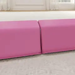 SPORTNOW 7.7ft Folding Gymnastics Beam, Floor Balance Beam for Kids with Anti-Slip Base, Gymnastics Equipment for Home, Pink - 9