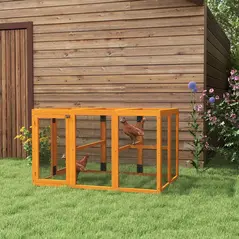 PawHut Wooden Chicken Coop with Combinable Design, for 1-3 Chickens - 9