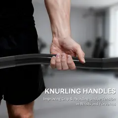 SPORTNOW 4ft Olympic EZ Curl Bar, Barbell Bar for 2" Weight Plates with Non-Slip Hand Grip 120cm - 6