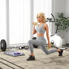 SPORTNOW 9kg Hex Dumbbells Set of 6, Hand Weights with Carry Case for Home Gym Strength Training, 2 x 1kg, 2 x 1.5kg, 2 x 2kg - 2