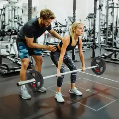 SPORTNOW Olympic Weight Plates, 2"/5cm Weight Disc Pair with Tri-Grips, 2 x 5kg Dumbbell Plates for Weightlifting and Strength Training Home Gym Fitness Workout, Black - 2