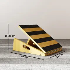 SPORTNOW Portable Slant Board, Adjustable Incline Board Calf Stretcher with Extra Side-Handle Design for Home Gym - 3