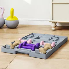 SPORTNOW 9kg Hex Dumbbells Set of 6, Hand Weights with Carry Case for Home Gym Strength Training, 2 x 1kg, 2 x 1.5kg, 2 x 2kg - 9