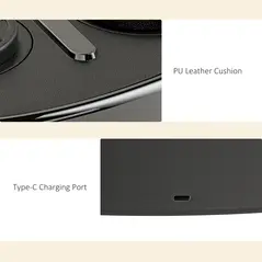 SPORTNOW Music Boxing Machine, Smart Bluetooth Boxing Machine Wall Mounted with 9 Speeds & Modes, LED Lights and Gloves, Punching Pad for Adults, Black - 8