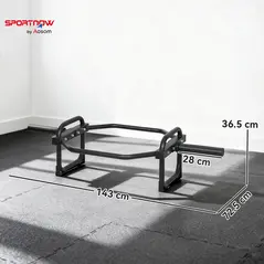 SPORTNOW Olympic Trap Bar, 2" Hex Barbell Bar with 300kg Capacity for Deadlifts, Shrugs, Squats and Farmer Walks - 3