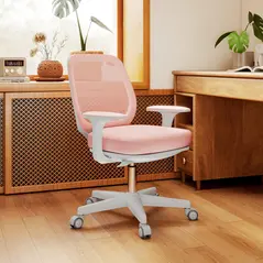 Vinsetto 44-56cm Mesh Back Office Chair - Pink - 9