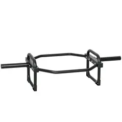 SPORTNOW Olympic Trap Bar, 2" Hex Barbell Bar with 300kg Capacity for Deadlifts, Shrugs, Squats and Farmer Walks - 1