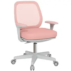 Vinsetto 44-56cm Mesh Back Office Chair - Pink - 1